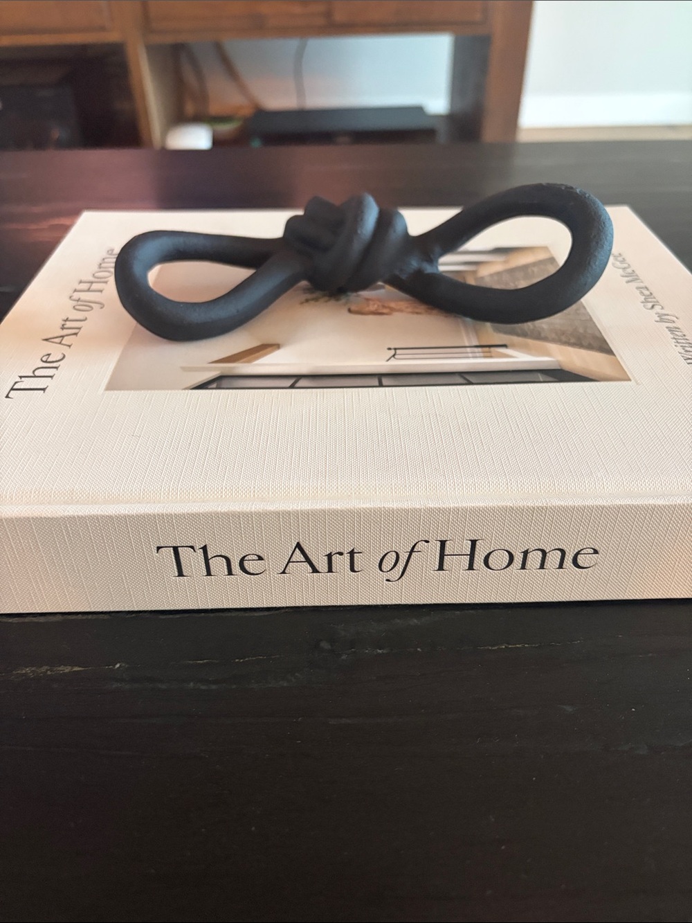 Decorative Knot Sculpture - Matte Black